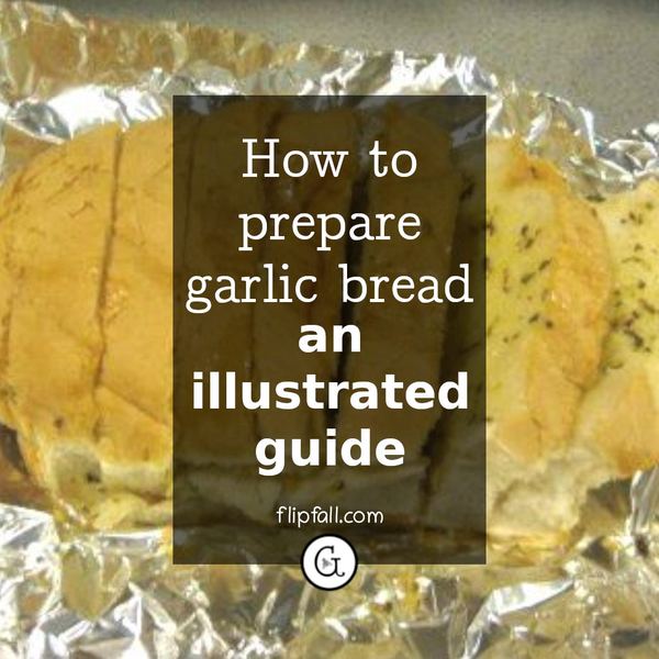 Garlic bread in foil