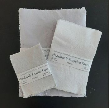 handmade recycled paper from RivalMoonBooks