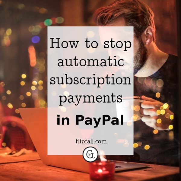 Man doing online shipping - stop subscription payments in PayPal