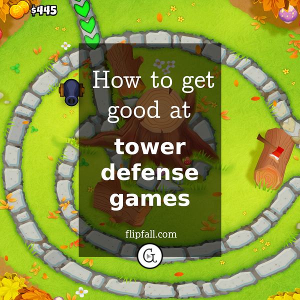 Screenshot from a tower defense game
