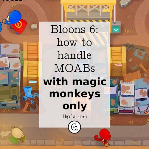 Screenshot of Bloons TD6 screen with magic monkeys only
