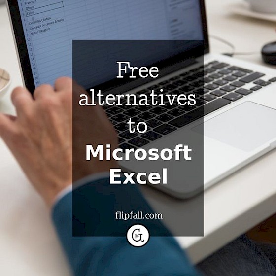 Person using laptop for spreadsheet calculations - free excel alternatives
