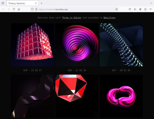 Creative sites on Neocities - mrdoob