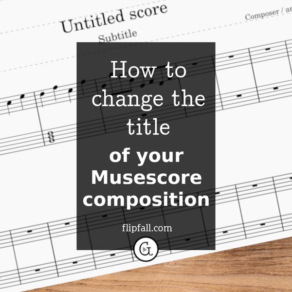 Sheet music from MuseScore 4 showing an untitled score