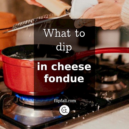 Fondue pot on stove